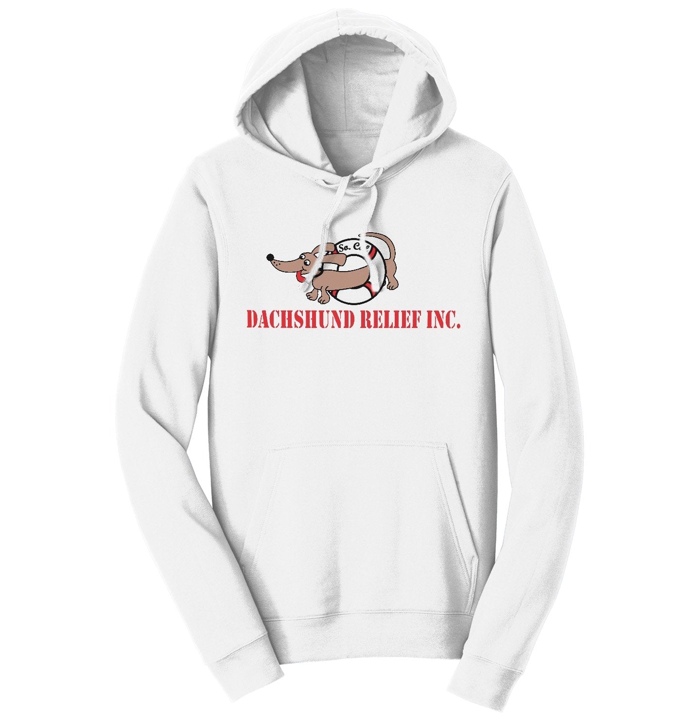 So Cal Dachshund Relief Logo - Adult Unisex Hoodie Sweatshirt