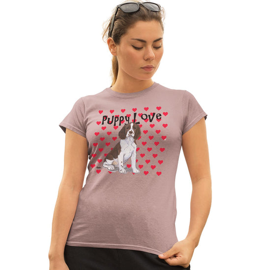 Animal Pride - Springer Puppy Love - Women's Fitted T-Shirt