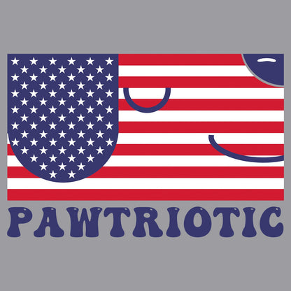 Pawtriotic Flag Dog - Adult Unisex Crewneck Sweatshirt