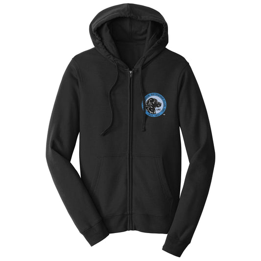 LRC Left Chest Blue Logo - Adult Unisex Full-Zip Hoodie Sweatshirt