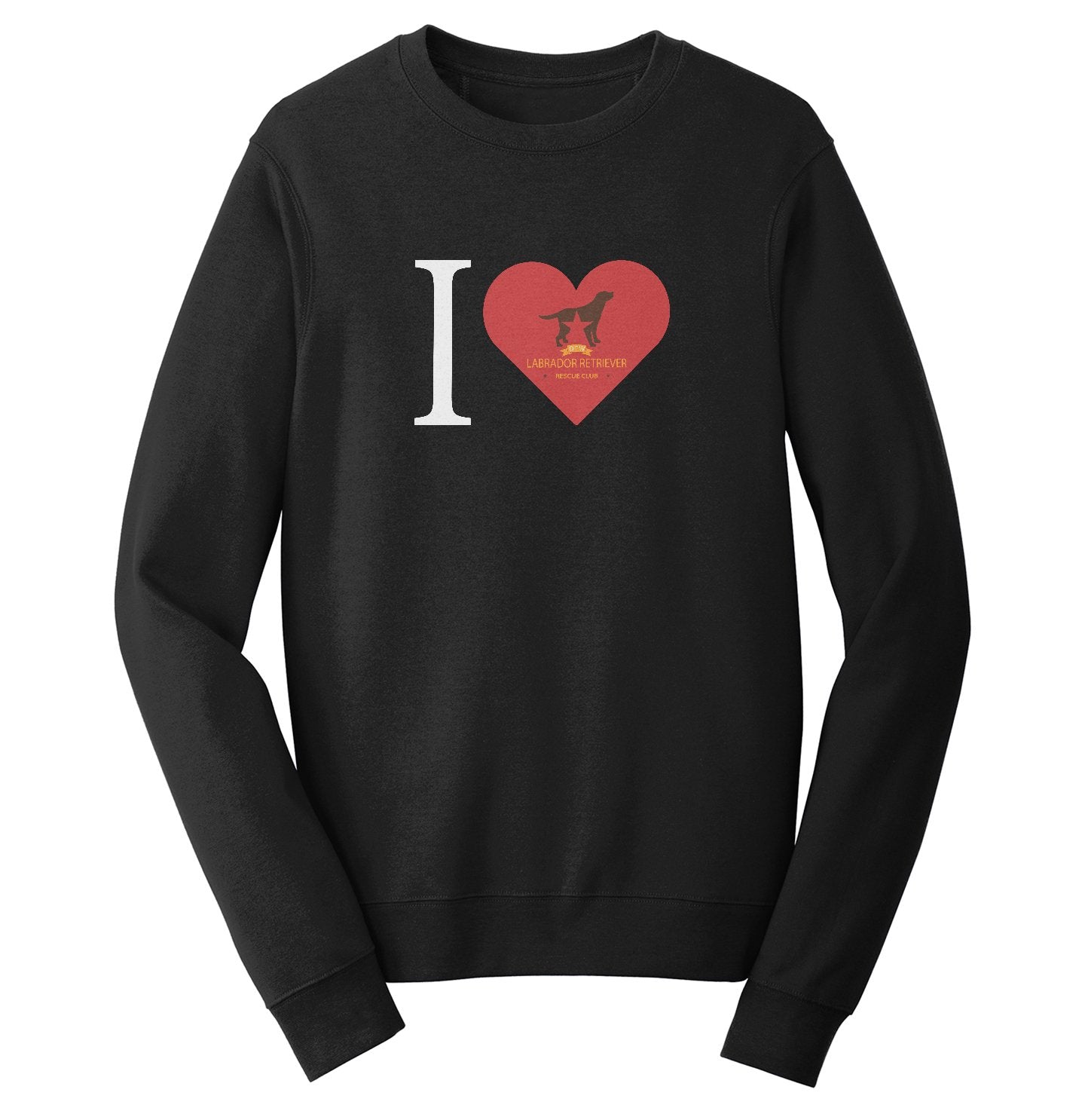 I Heart My DFW Lab Rescue - Crewneck Sweatshirt