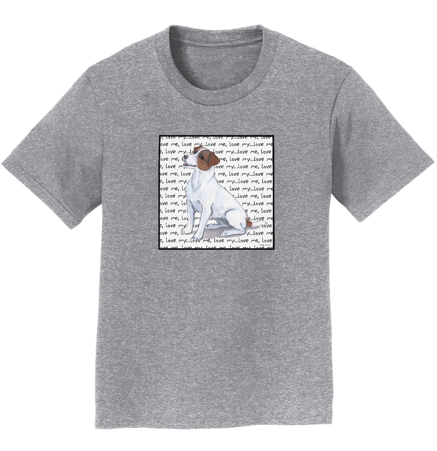 Jack Russell Terrier Love Text - Kids' Unisex T-Shirt