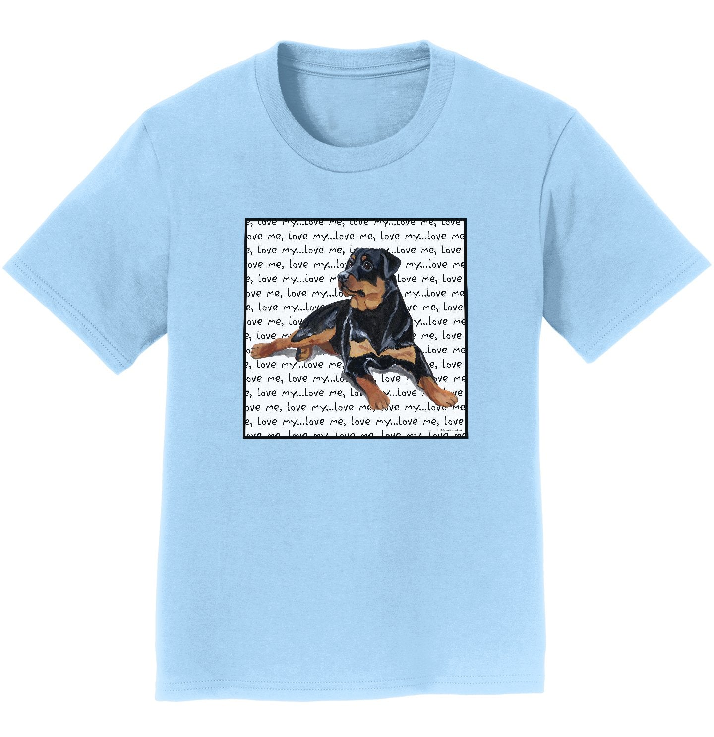 Rottweiler Love Text - Kids' Unisex T-Shirt