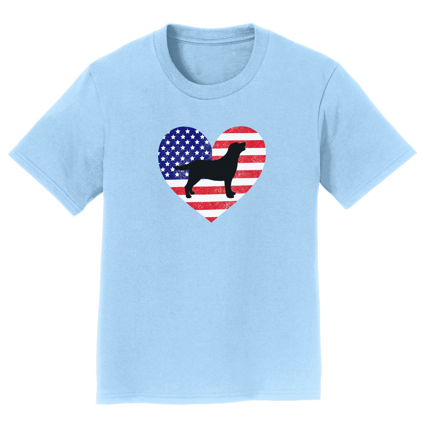 USA Flag Lab Silhouette - Kids' Unisex T-Shirt