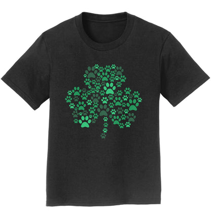 Green Paw Shamrock - Kids' Unisex T-Shirt