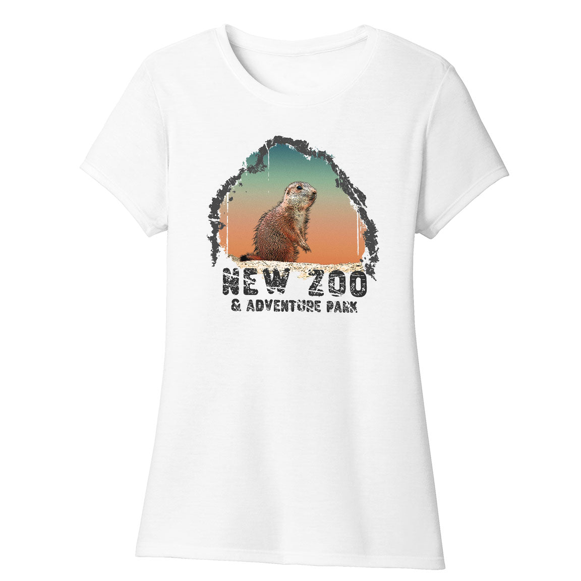 NEW Zoo Prairie Dog Sunset - Women's Tri-Blend T-Shirt