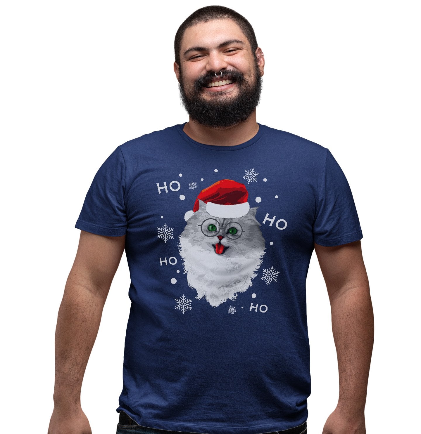 Santa Cat - Adult Unisex T-Shirt