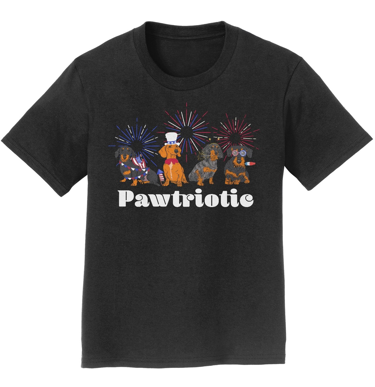 4th of July Patriotic Dachshund - Kids' Unisex T-Shirt