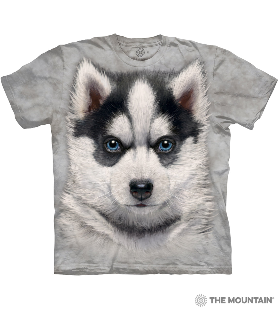 Siberian Husky Puppy - The Mountain - Kids 3D Dog T-Shirt