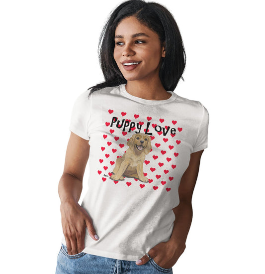 Animal Pride - American Cocker Spaniel Puppy Love - Women's Fitted T-Shirt