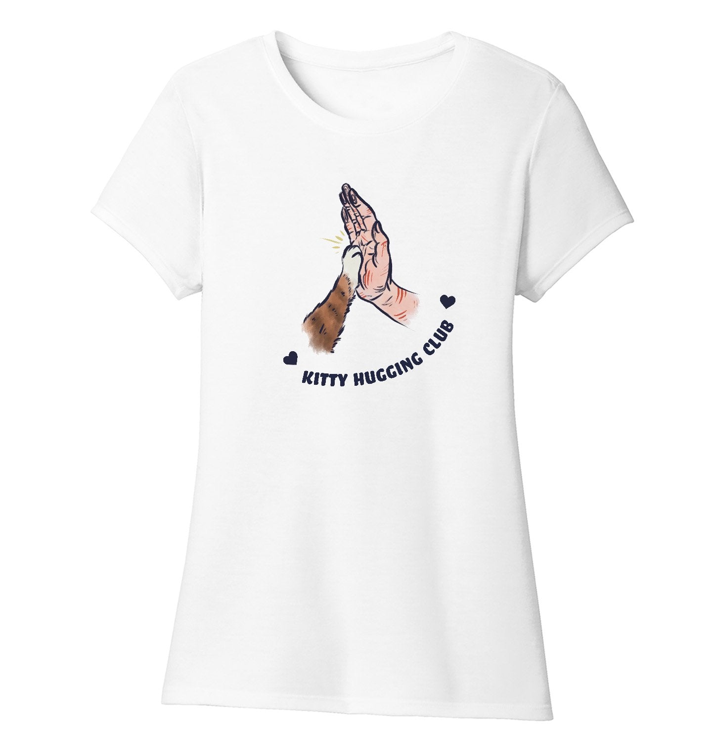 Kitty Hugging Club - Women's Tri-Blend T-Shirt