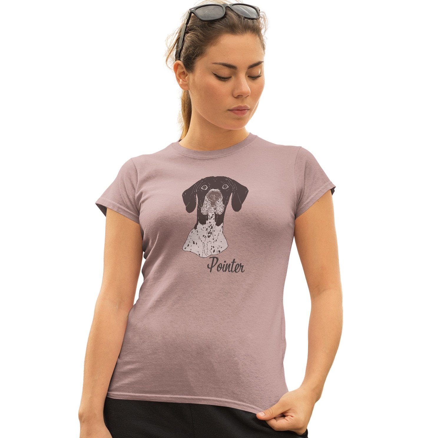 Animal Pride - German Shorthaired Pointer Headshot - Women's Fitted T-Shirt