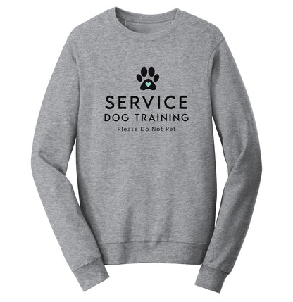 Animal Pride - Service Dog Training - Adult Unisex Crewneck Sweatshirt