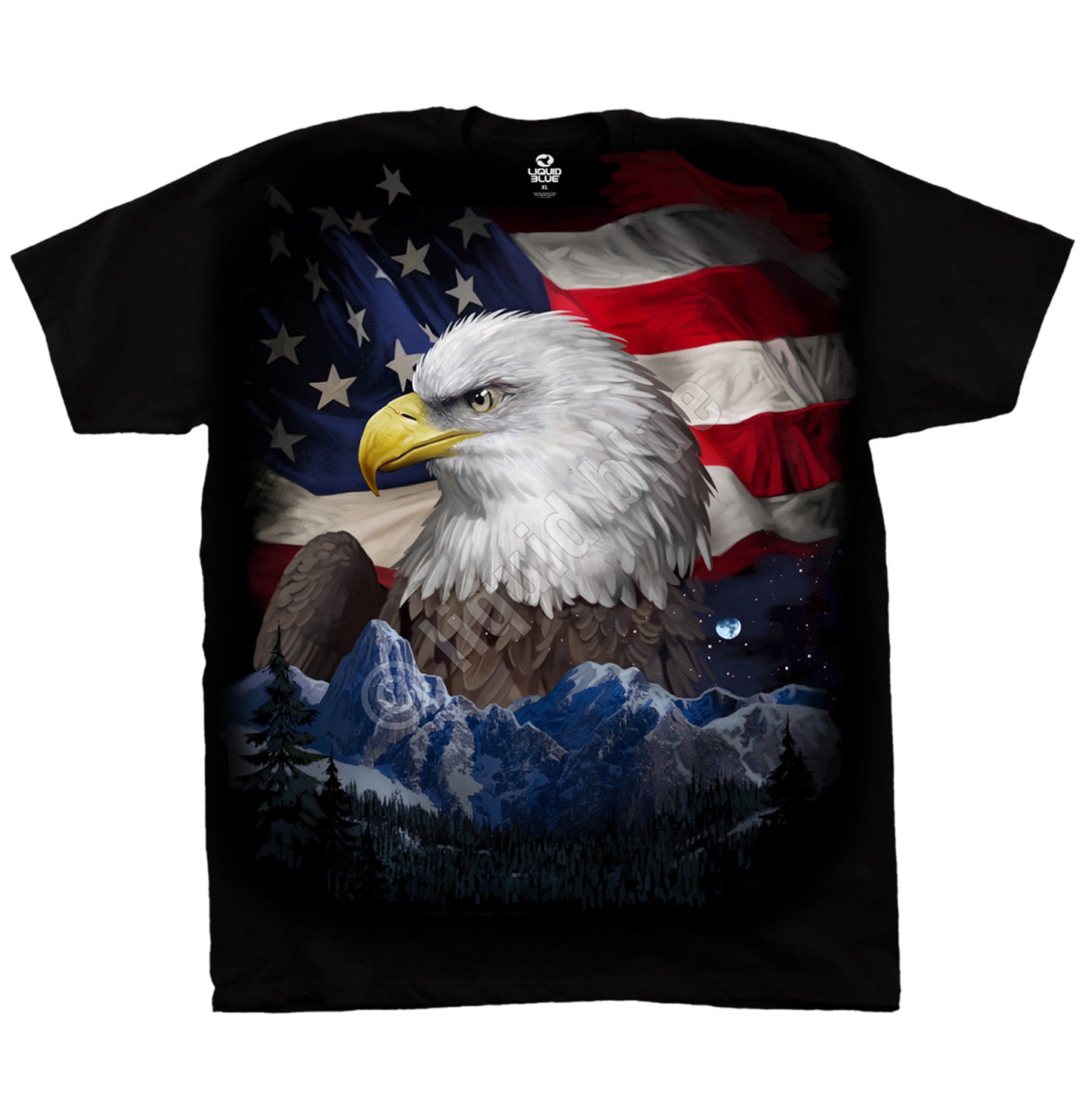 Liquid Blue - Freedom Flyer - Adult Unisex T-Shirt