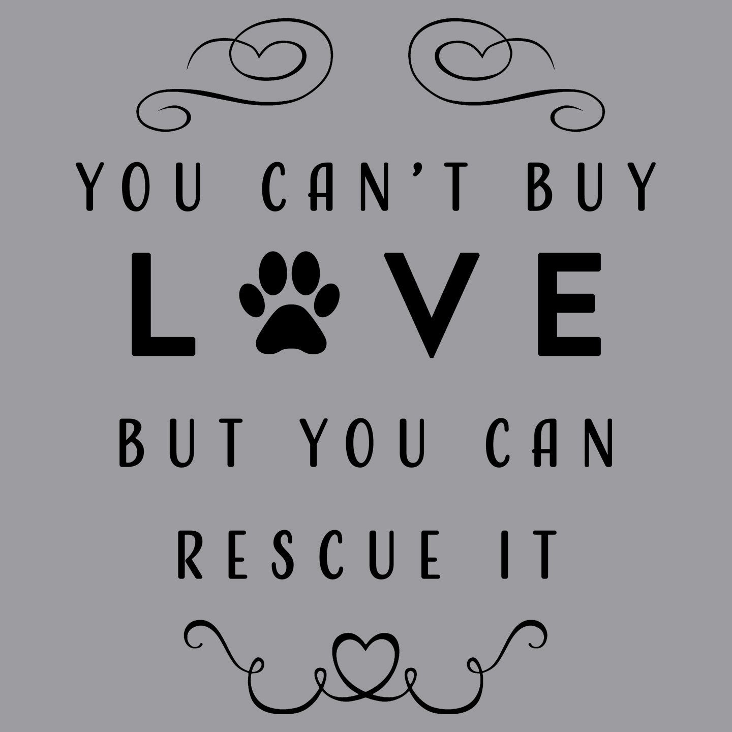 Can Rescue Love - Adult Unisex Crewneck Sweatshirt