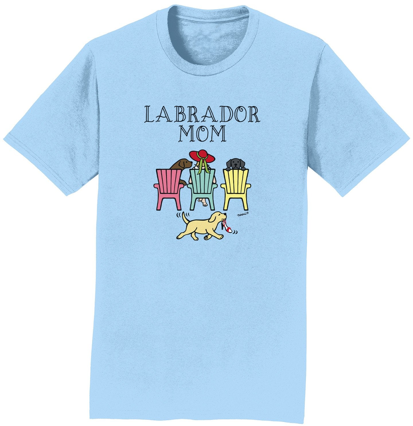 Labrador Dog Mom Deck Chairs - Adult Unisex T-Shirt