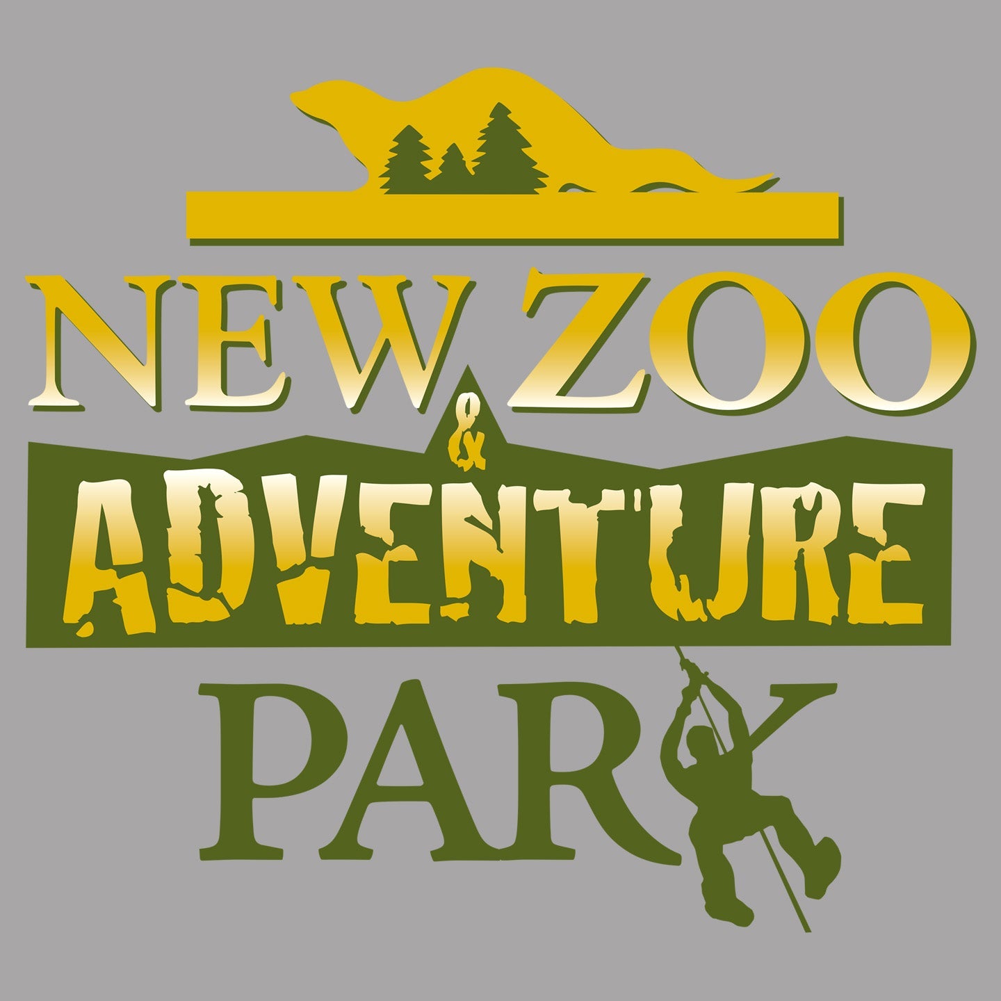 NEW Zoo and Adventure Park Logo - Women's V-Neck Long Sleeve T-Shirt