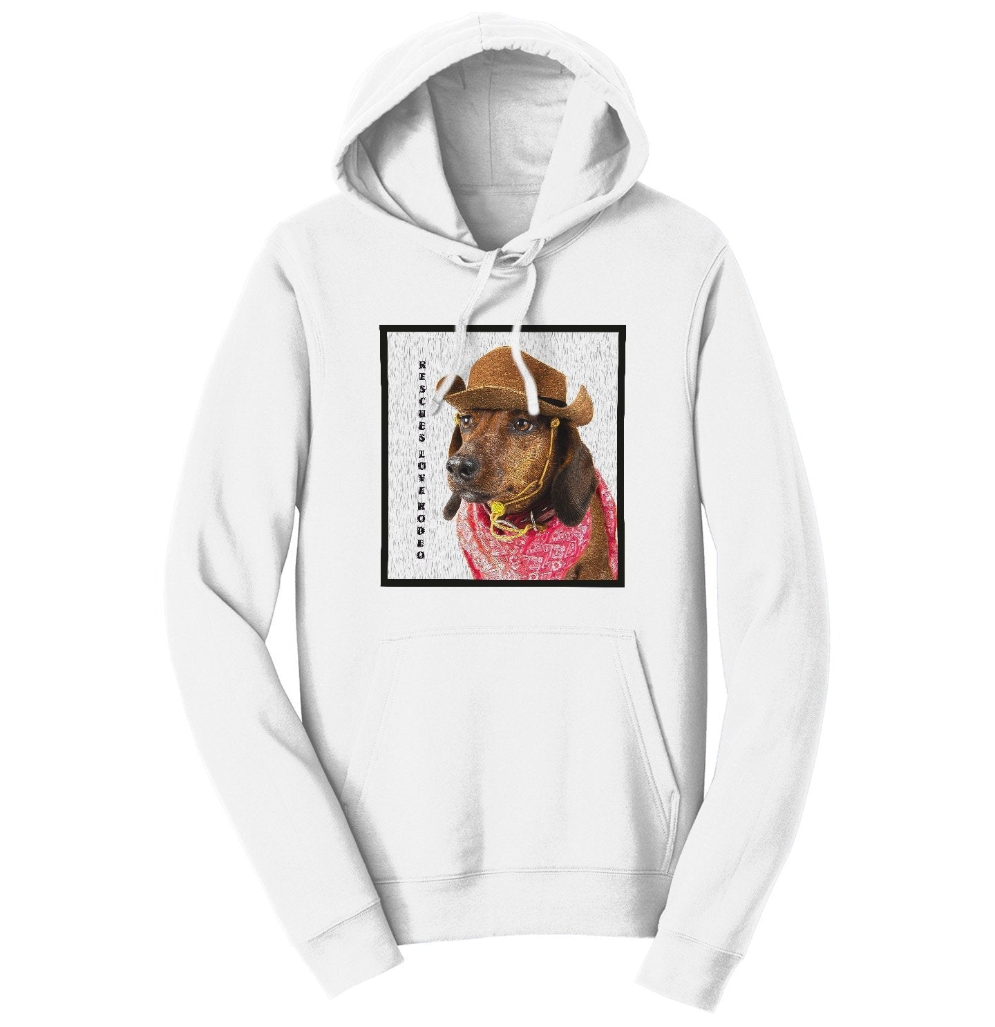 Rodeo Dachshund - Adult Unisex Hoodie Sweatshirt