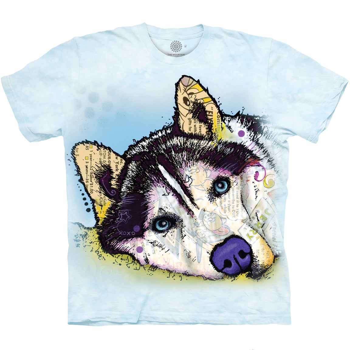 The Mountain - Russo Siberian Husky - Adult Unisex T-Shirt