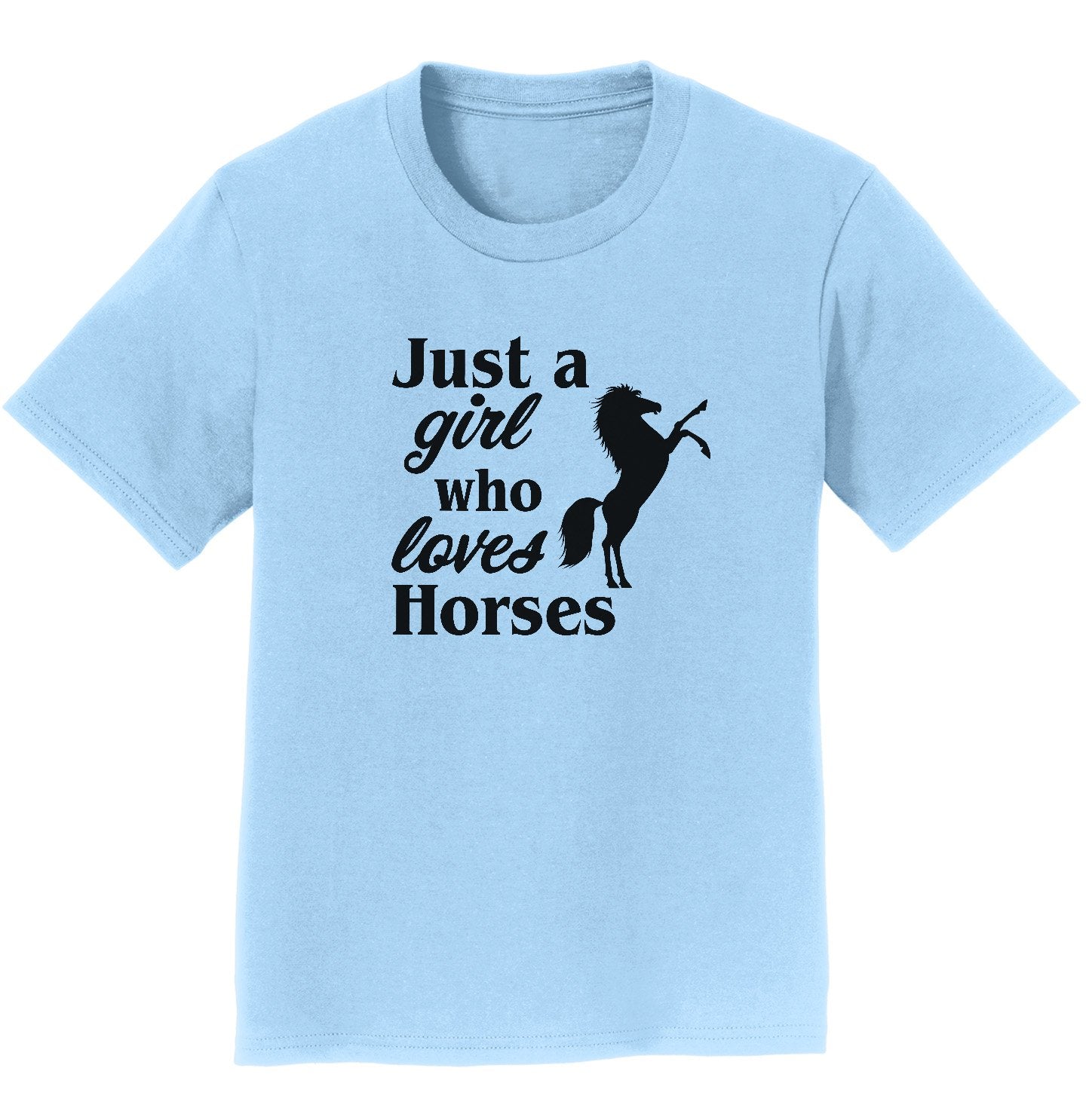 Animal Pride - Just A Girl Who Loves Horses Silhouette - Kids' Unisex T-Shirt
