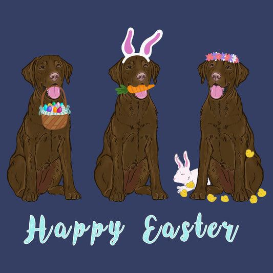 Easter Chocolate Labrador Line Up - Kids' Unisex T-Shirt