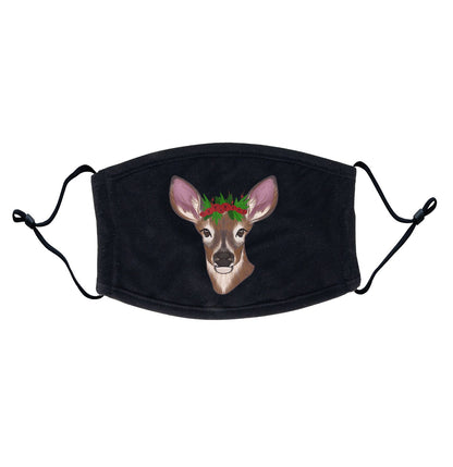 Christmas Doe Head - Adult Adjustable Face Mask