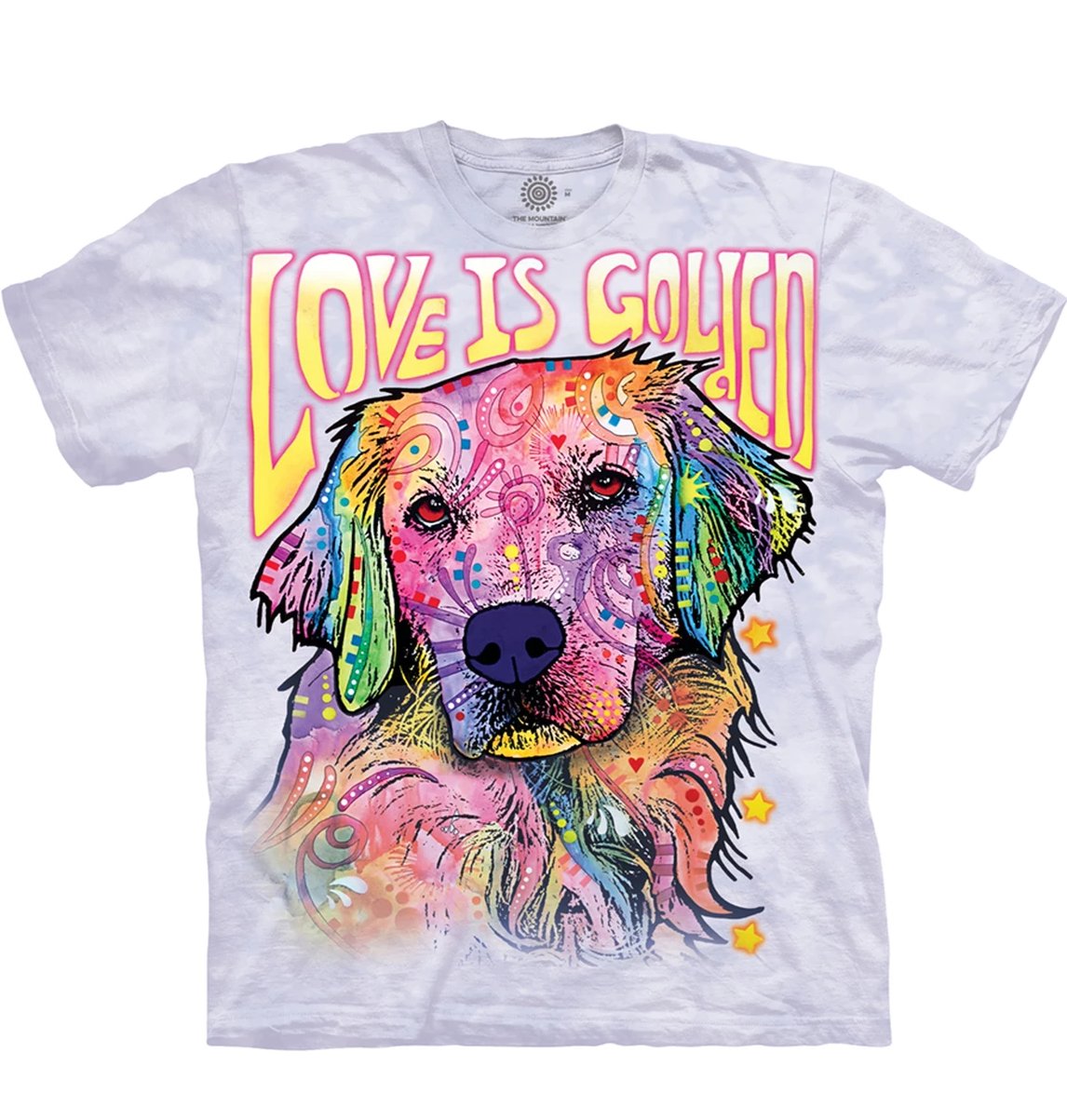 Love is Golden - The Mountain - 3D Dog T-Shirt