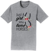 Just A Girl Who Loves Horses - Adult Unisex T-Shirt