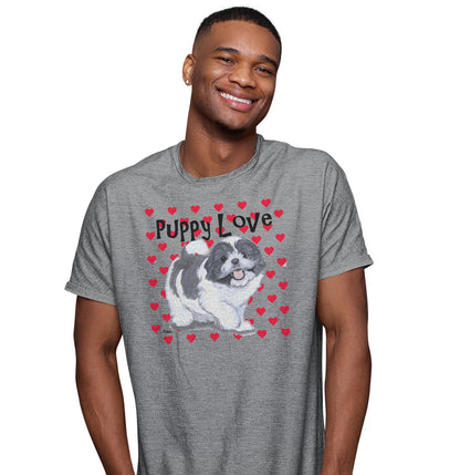 Shih Tzu Puppy Love - Adult Unisex T-Shirt