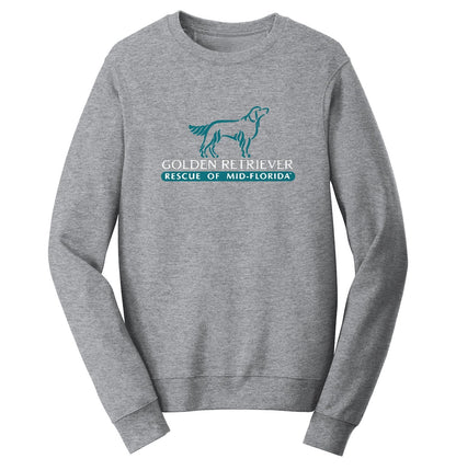 Golden Retriever Rescue of Mid-Florida Logo - Adult Unisex Crewneck Sweatshirt