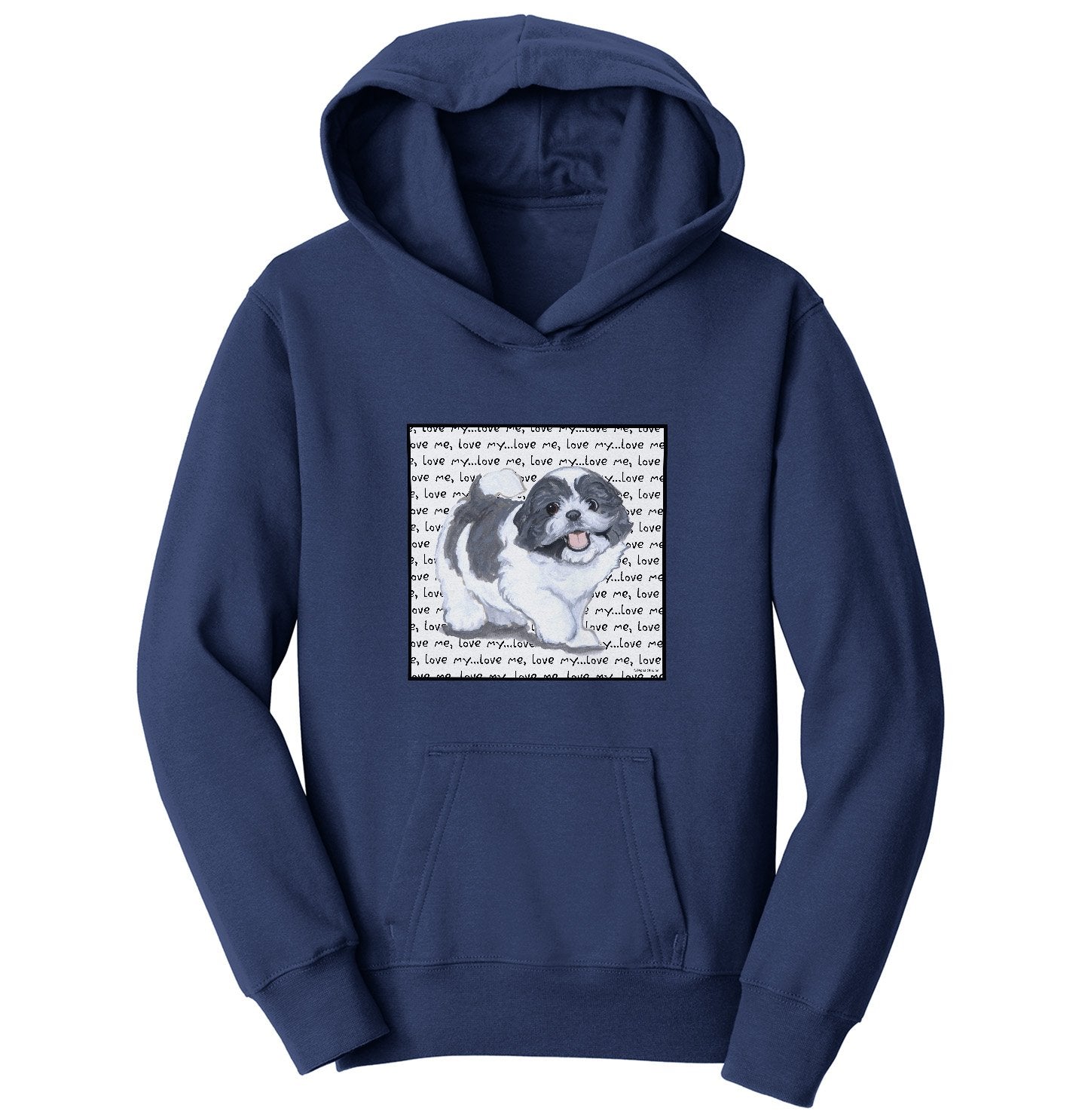 Animal Pride - Shih Tzu Love Text - Kids' Unisex Hoodie Sweatshirt