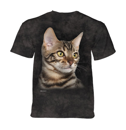 Striped Cat Portrait - Kids' Unisex T-Shirt