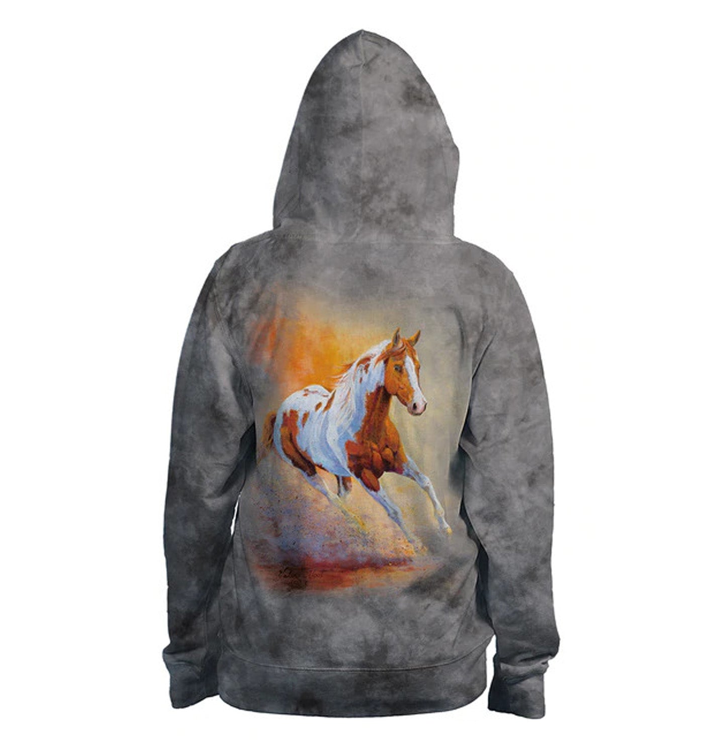 Sunset Gallop - Women's Full-Zip Hoodie Sweatshirt