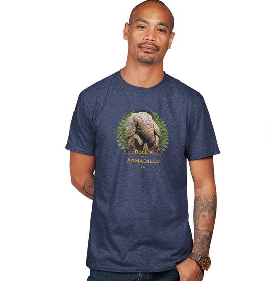 New Zoo & Adventure Park - Rollie the Armadillo - Adult Tri-Blend T-Shirt