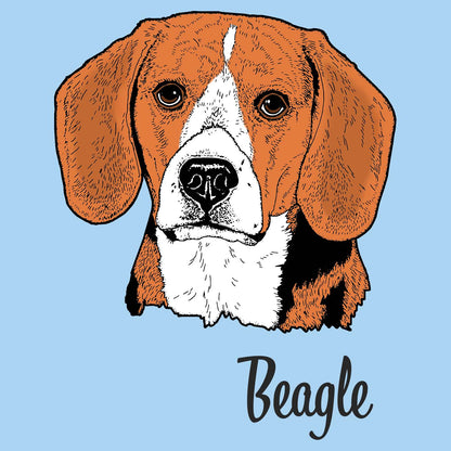 Beagle Headshot - Adult Unisex T-Shirt