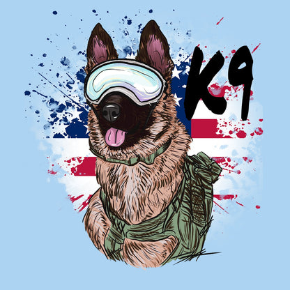 Military K9 German Shepherd - Adult Unisex T-Shirt