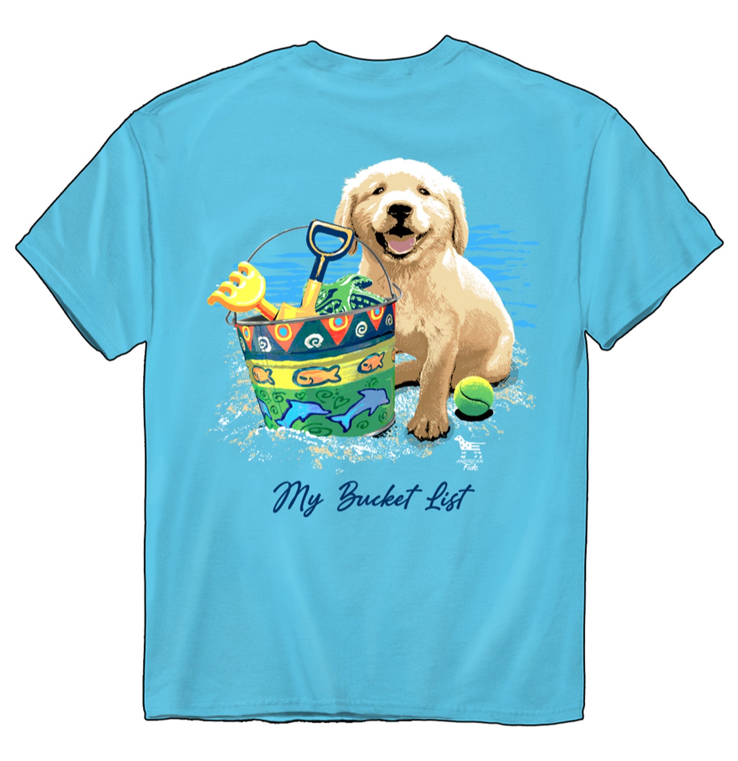 My Bucket List Golden Retriever Pup - Adult Unisex T-Shirt