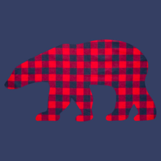 Plaid Bear - Adult Unisex T-Shirt