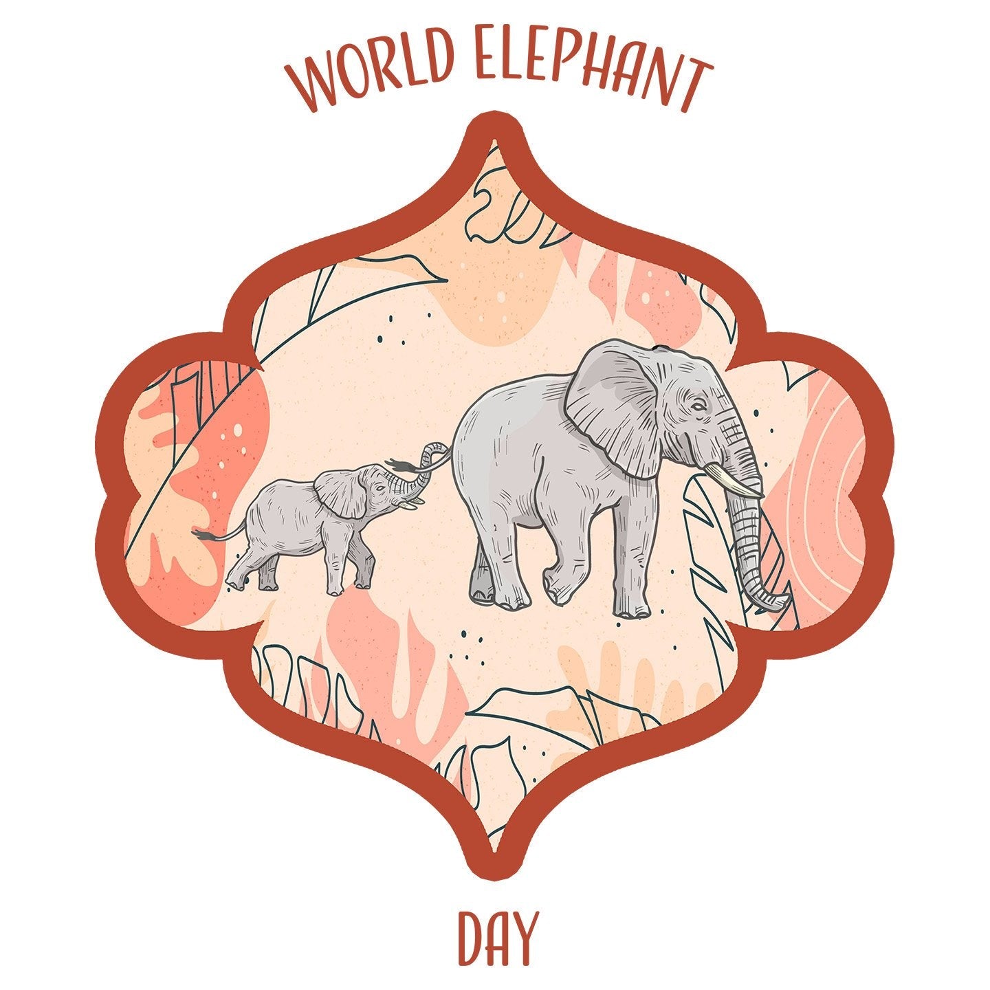 World Elephant Day - Adult Unisex Long Sleeve T-Shirt