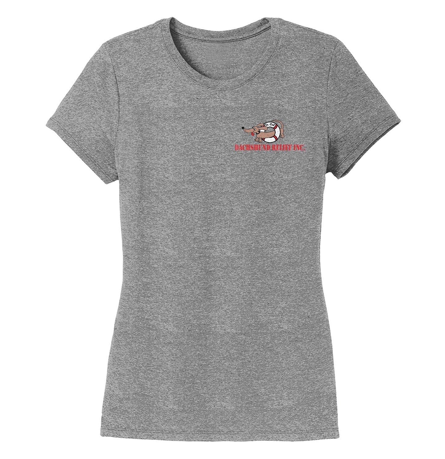 So Cal Dachshund Relief Left Chest Logo - Women's Tri-Blend T-Shirt