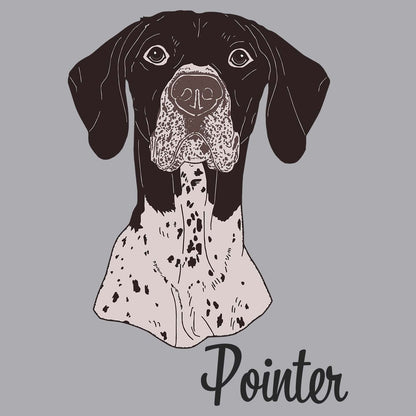 German Shorthaired Pointer Headshot - Adult Unisex Long Sleeve T-Shirt