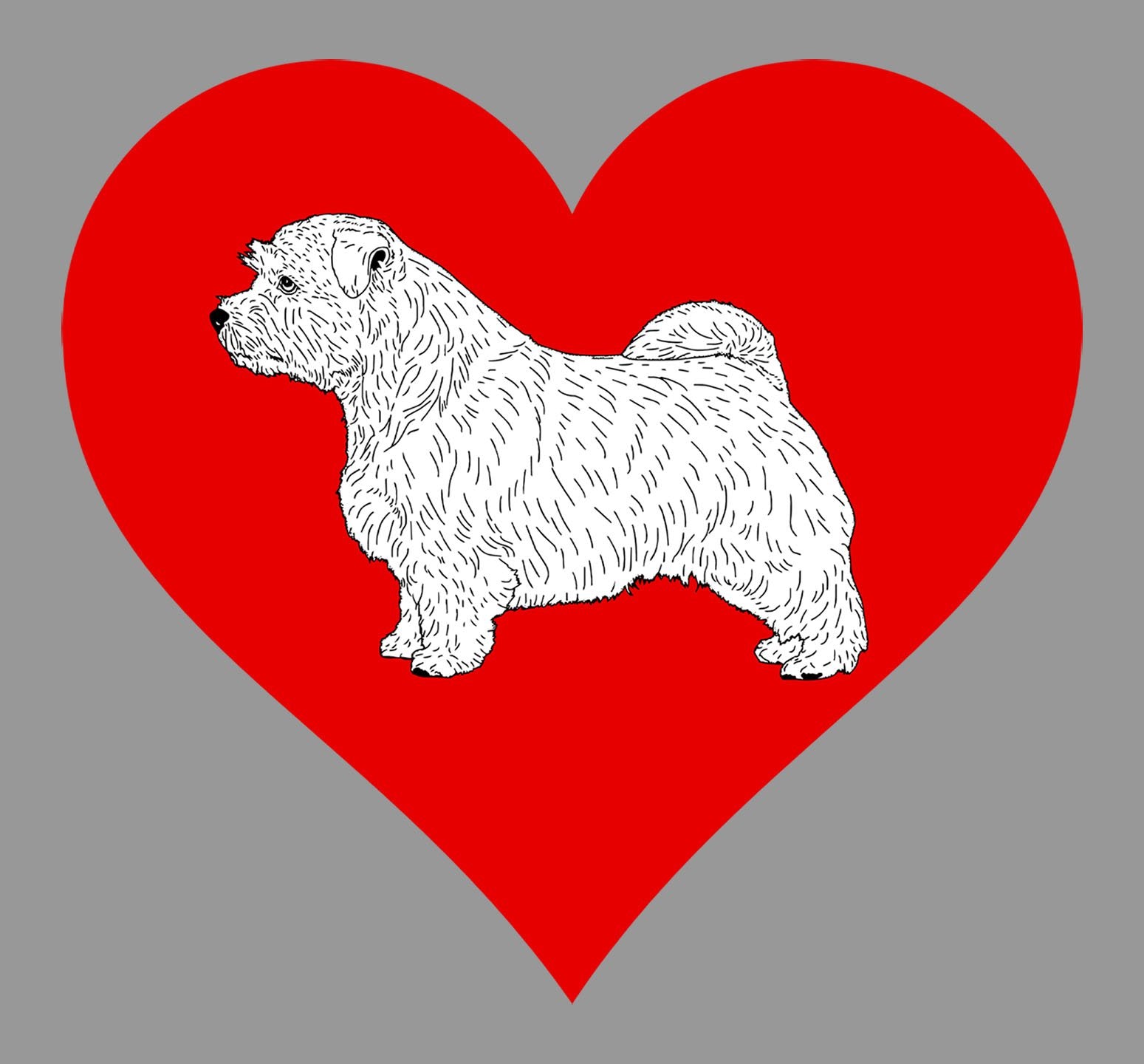 Norfolk Terrier on Heart Left Chest - Women's Full-Zip Hoodie Sweatshirt