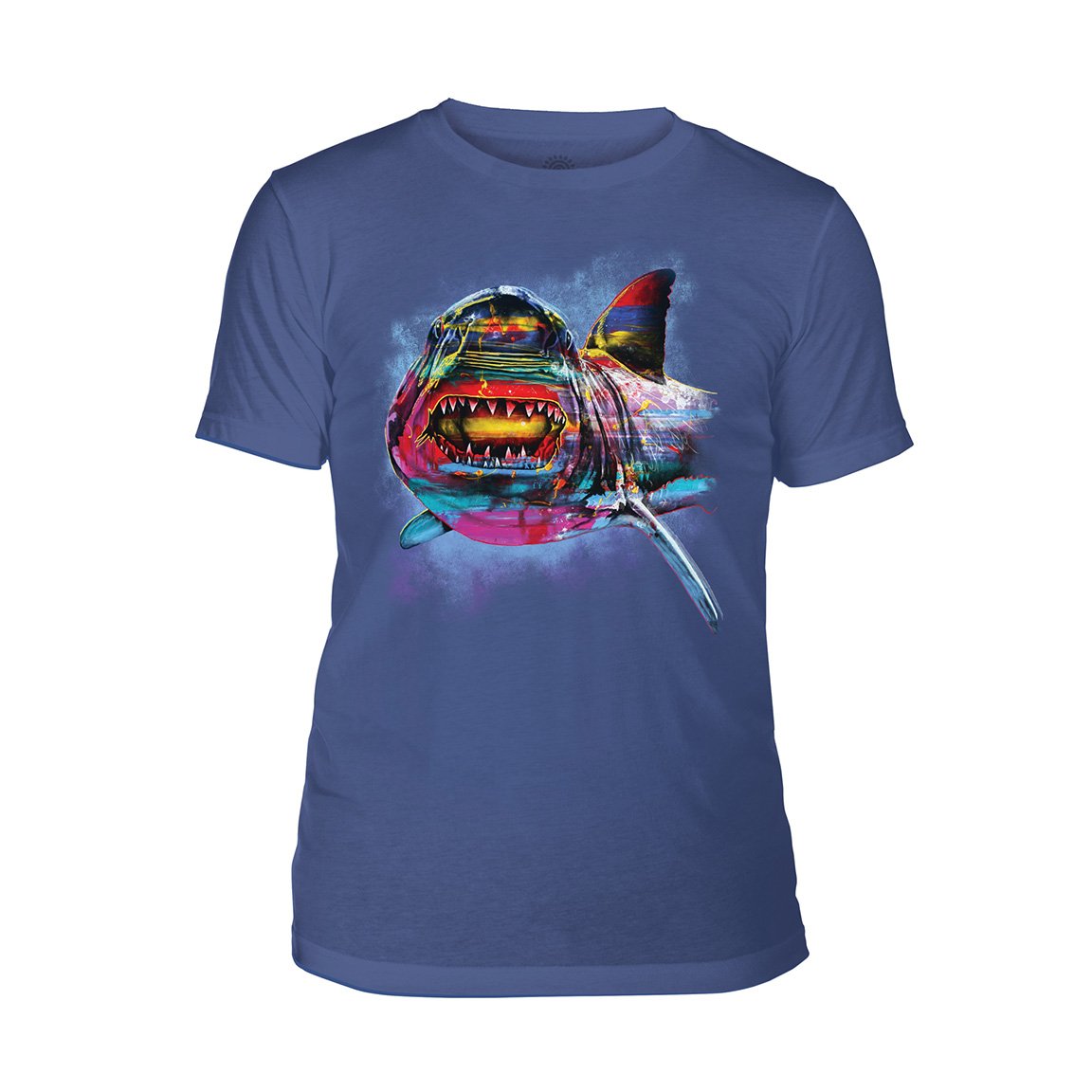 The Mountain Painted Shark - Men's Tri-Blend T-Shirt