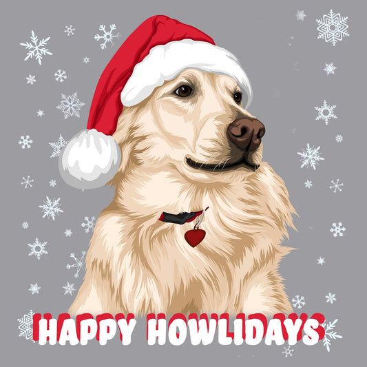 Happy Howlidays Santa Golden - Kids' Unisex T-Shirt