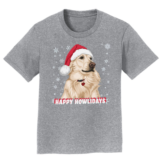 Happy Howlidays Santa Golden - Kids' Unisex T-Shirt