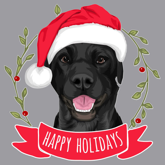 Happy Holidays Lab - Adult Unisex Long Sleeve T-Shirt