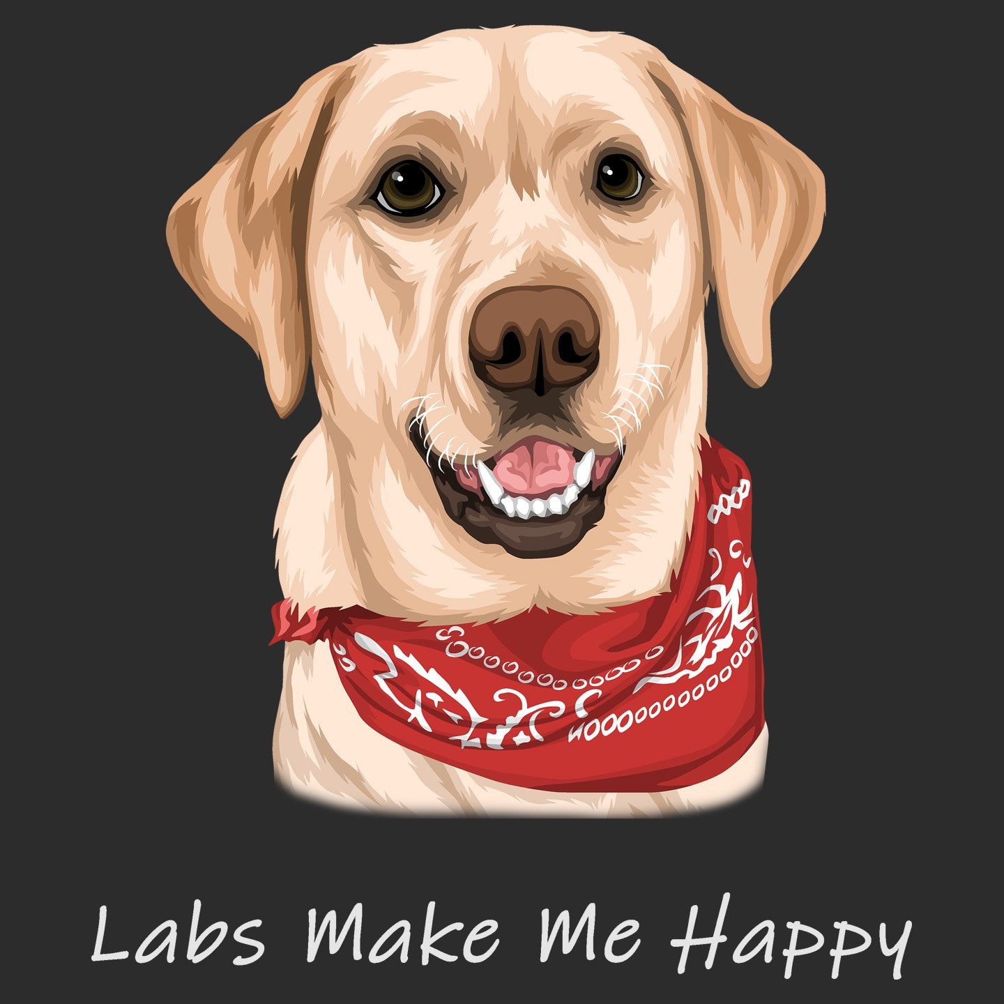Labs Make Me Happy - Adult Unisex Hoodie Sweatshirt