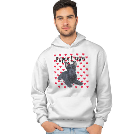 Animal Pride - Scottie Puppy Love - Adult Unisex Hoodie Sweatshirt