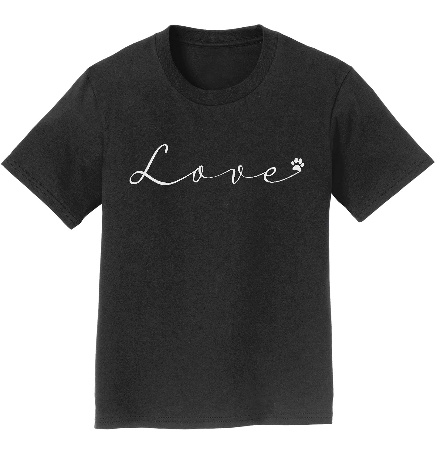 Love Script Paw - Kids' Unisex T-Shirt