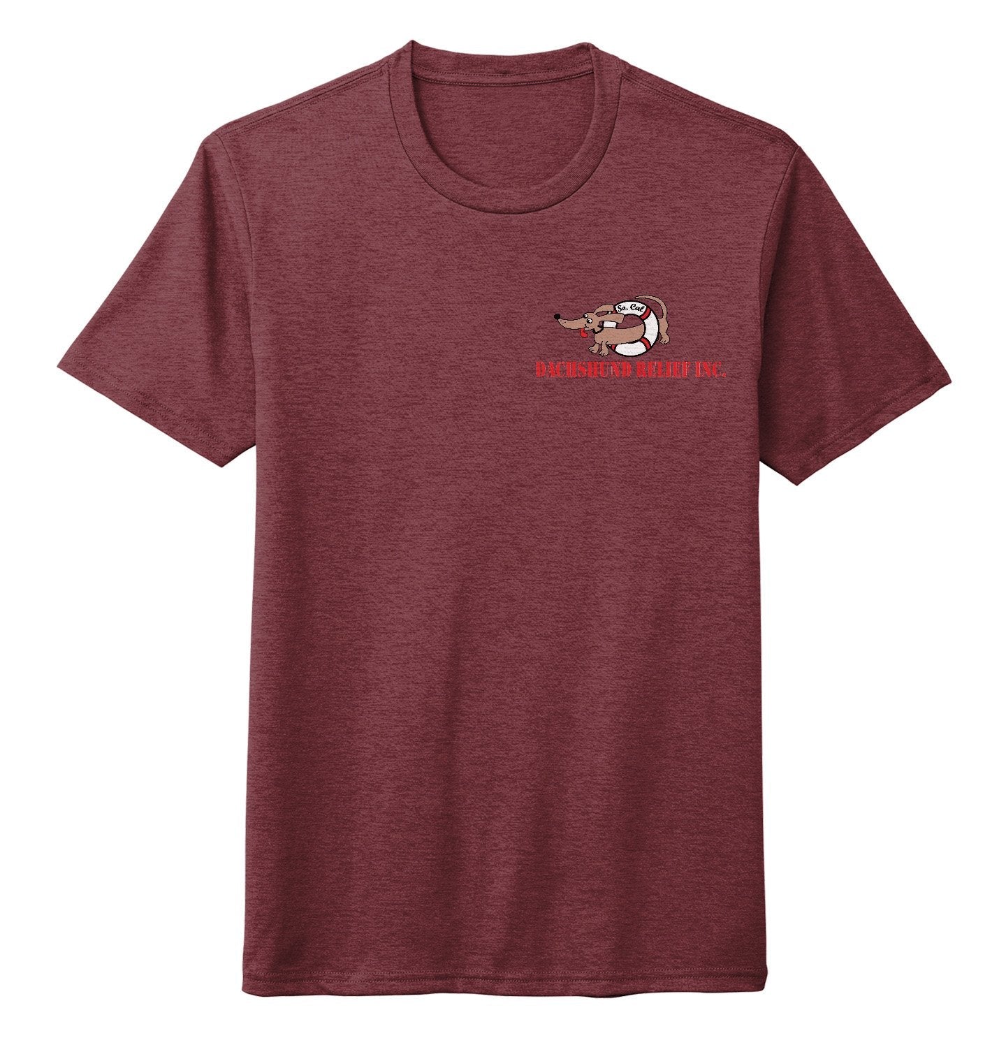 So Cal Dachshund Relief Left Chest Logo - Adult Tri-Blend T-Shirt